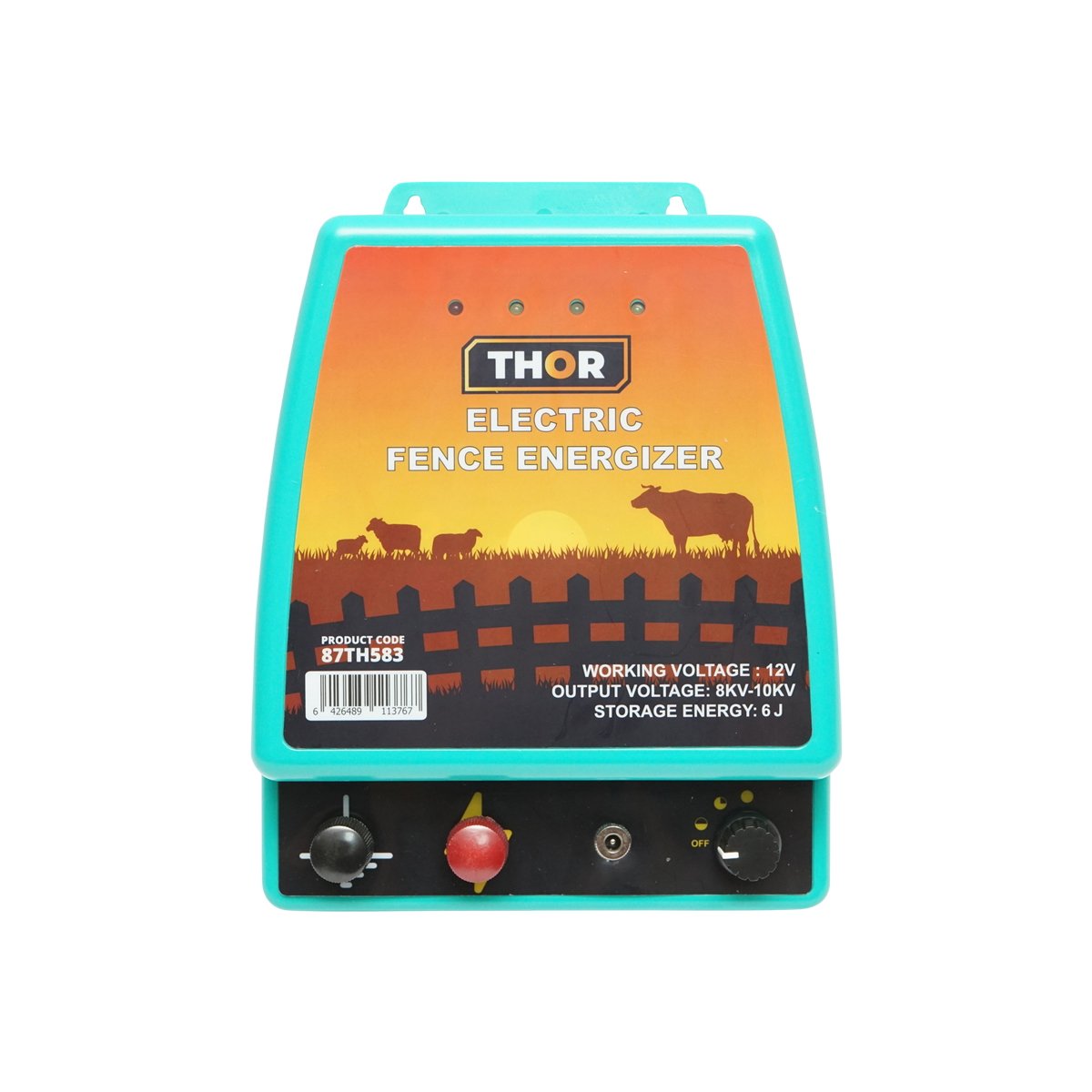 Aparat generator de impulsuri 6 Joule pentru gard electric 12V/220V Thor